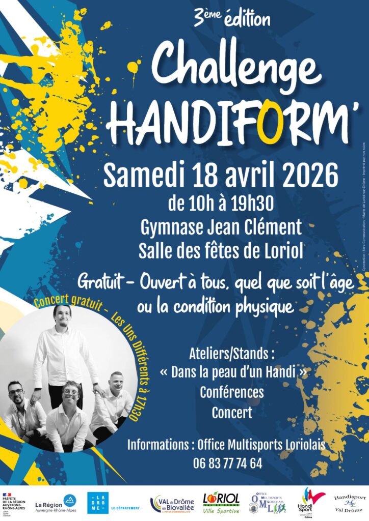 Challenge Handiform, affiche du 18 avril 2026