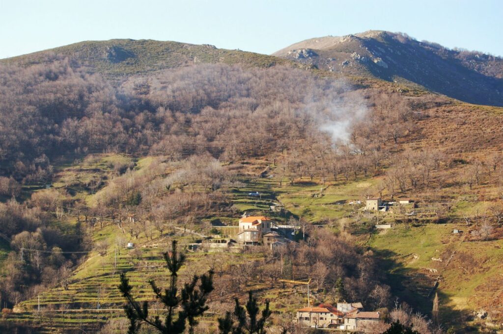 Aizac, a commune in the Ardèche (Wikipedia)