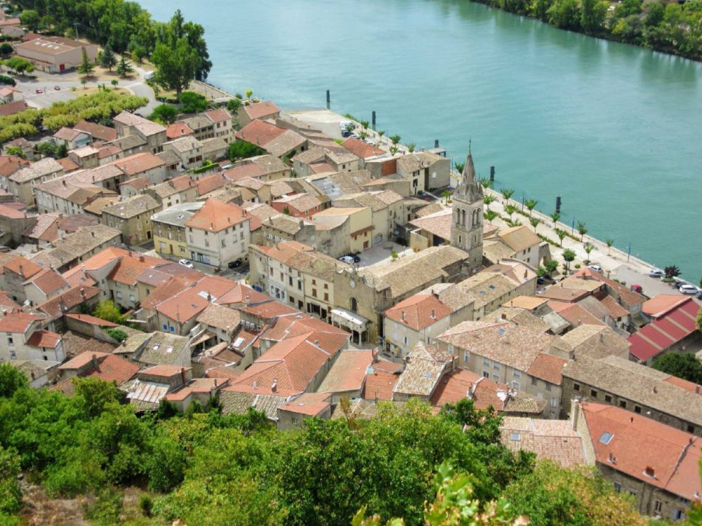 View of Andance in the Ardèche