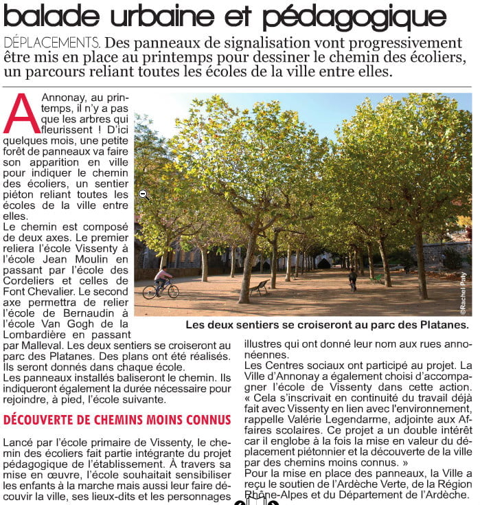 Balade urbaine et pédagogique Annonay