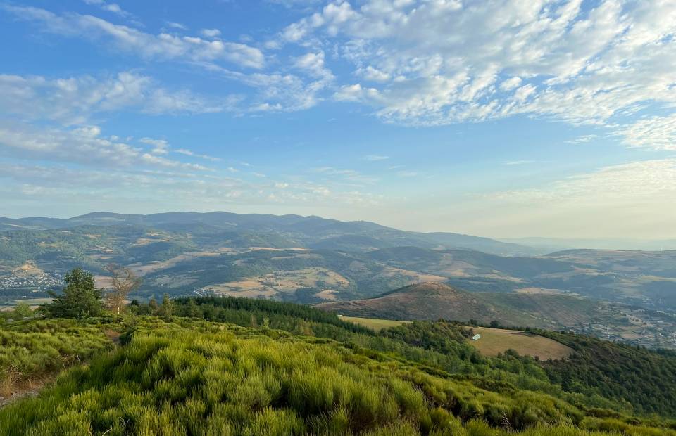 The Monts du Pilat from the Croix de Chirol in Annonay Rhône Agglo