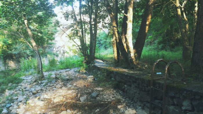 Vue de l’ancienne « piscine » sur la Cance en Ardèche