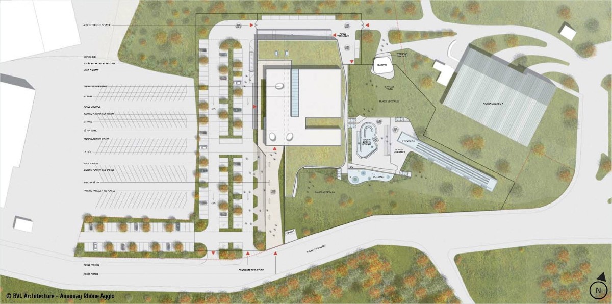 Plan général du centre aquavaure / BVL