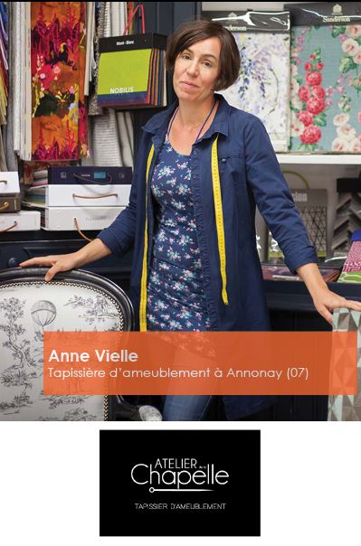 Portrait Anne Vielle, atelier de la Chapelle à Annonay en Ardèche