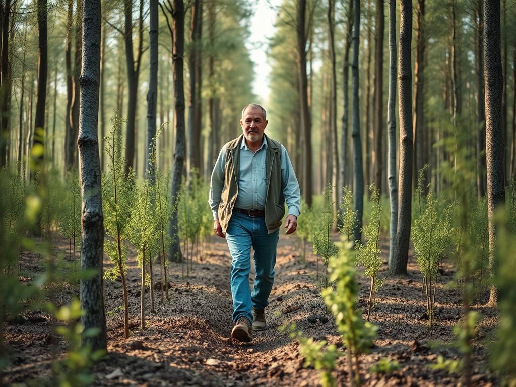 15000 abres plantés en Ardèche à Saint-Martial